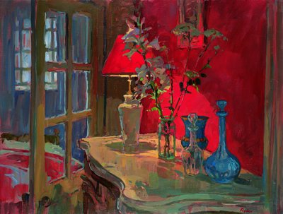 Lampada rossa da Susan Ryder